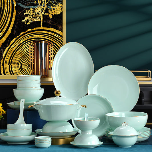 Limited Collection: Jingdezhen Celadon Underglaze Tableware Gift Sets